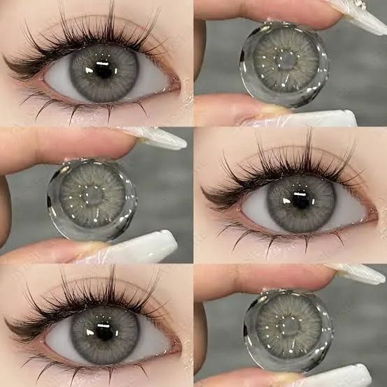 Eye contact lense eye care lense party wear lense in light grey