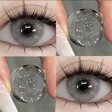 Eye contact lense eye care lense party wear lense in light grey